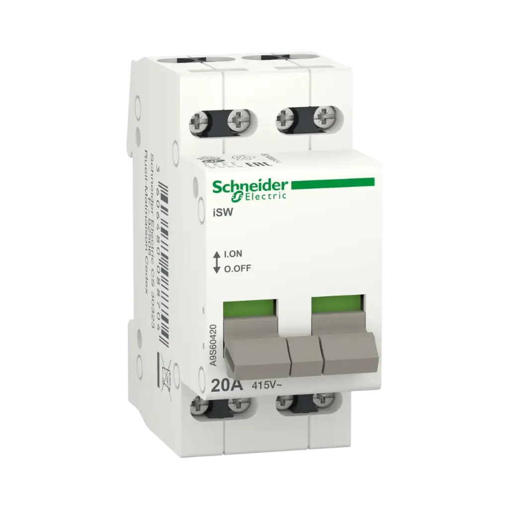 Schneider Electric Switch Acti9 iSW, 4 Poles, 20 A 415V