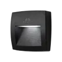 Fumagalli Lorenza 150 Surface Wall Lamp With Square or Rectangular Shape and Downwards Directed Light Black