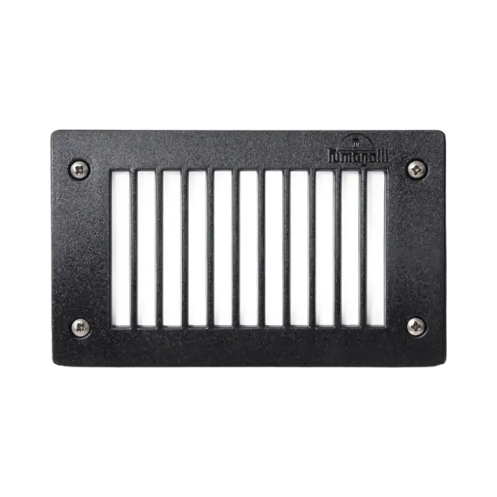 Fumagalli Leti 200 Recessed Wall Lamp With Rectangular Shape 3w 410 lm Warm Light Black Body