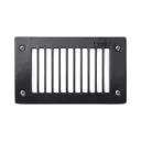 Fumagalli Leti 200 Recessed Wall Lamp With Rectangular Shape 3w 410 lm Warm Light Black Body