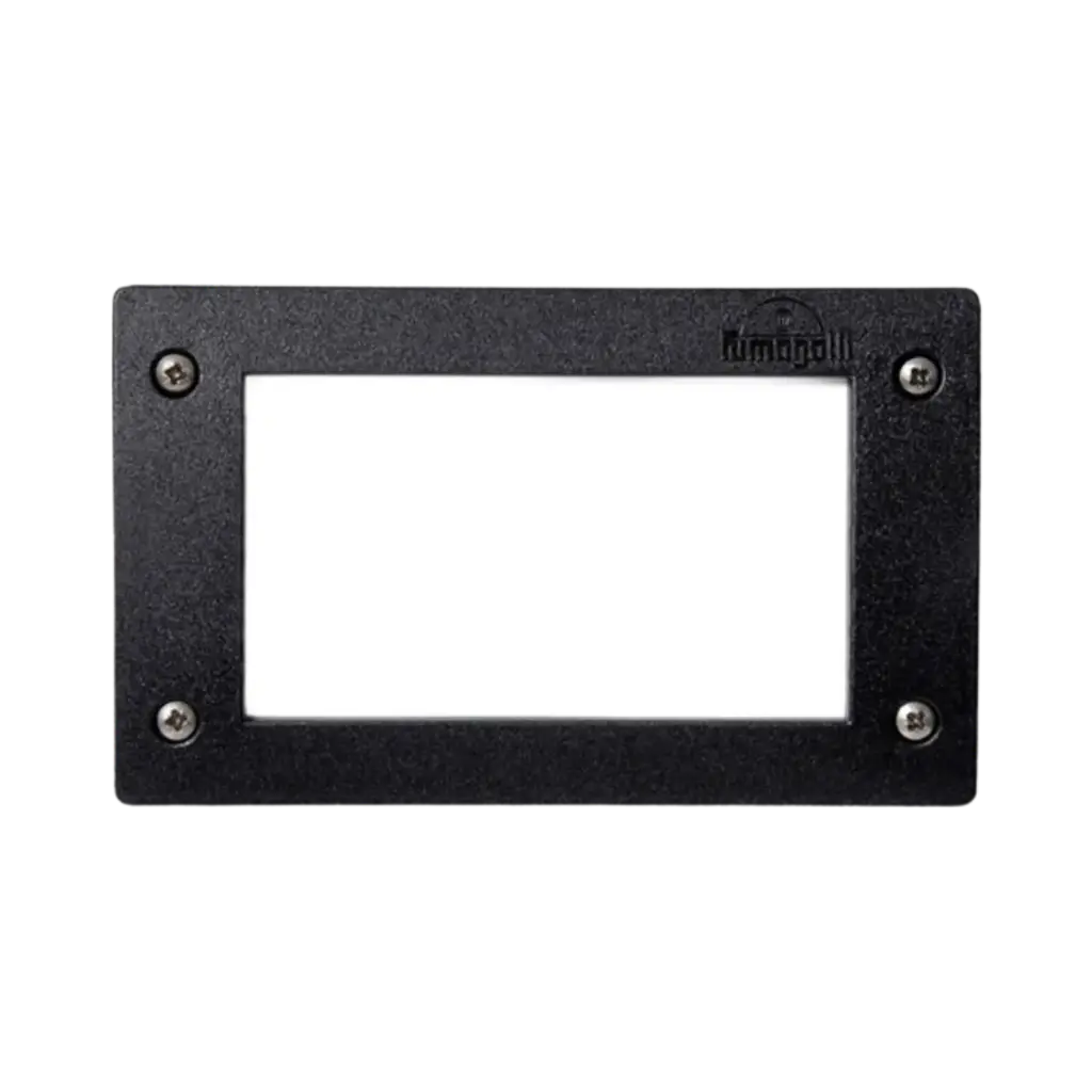 Fumagalli Leti 200 Recessed Wall Lamp With Rectangular Shape 3w 410 lm Warm Light Black Body