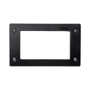 Fumagalli Leti 200 Recessed Wall Lamp With Rectangular Shape 3w 410 lm Warm Light Black Body
