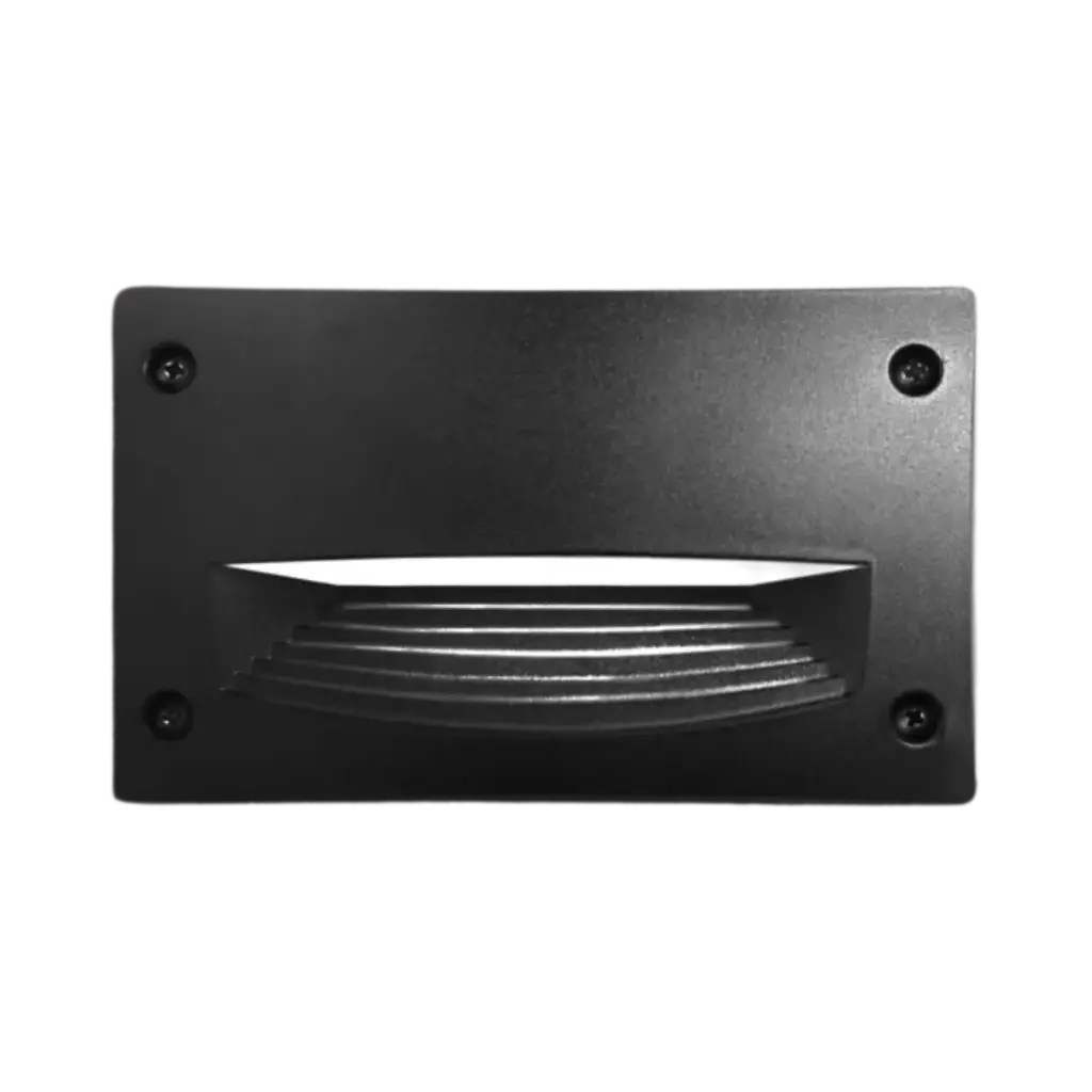 Fumagalli Leti 200 Recessed Wall Lamp With Rectangular Shape 3w 410 lm Warm Light Black Body