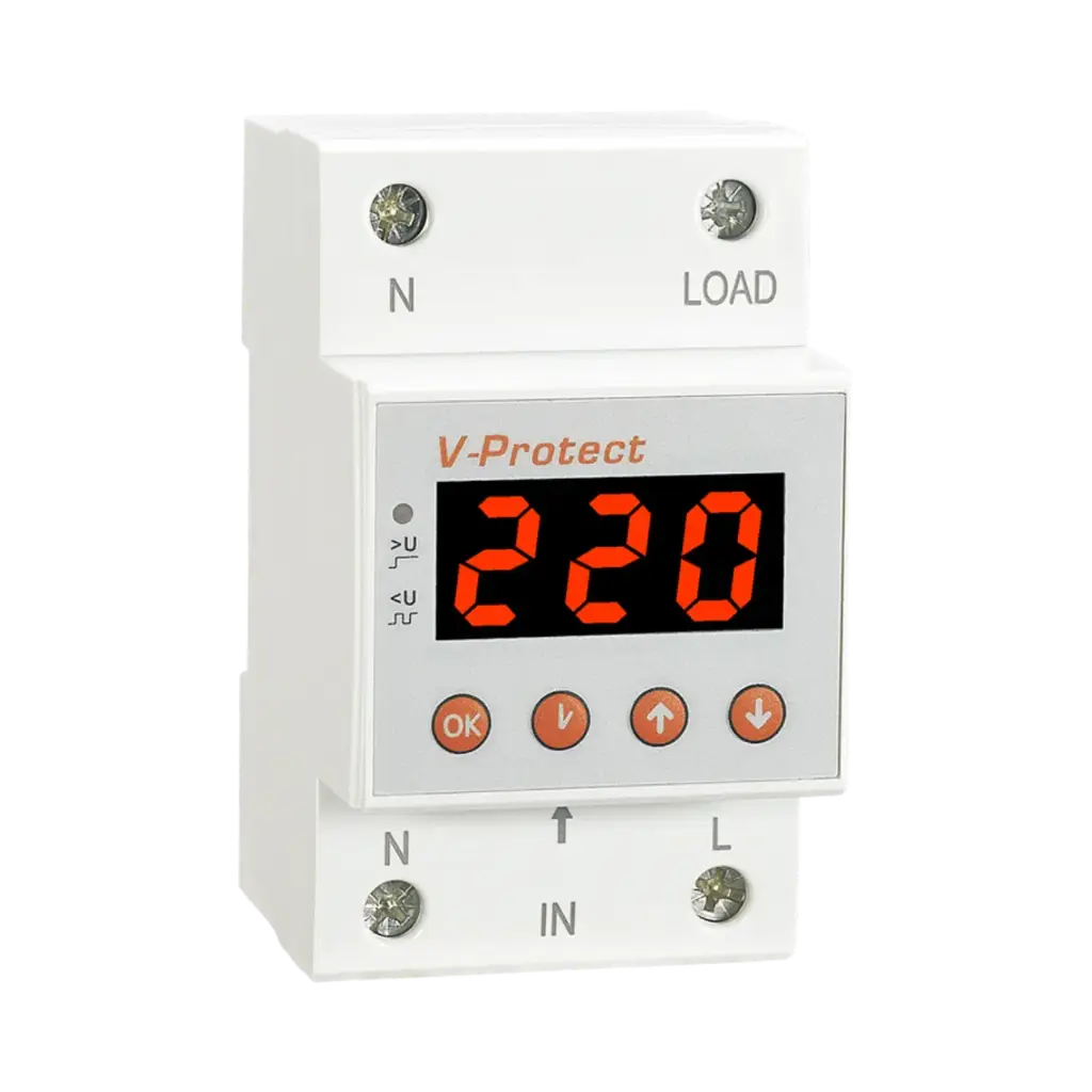 [RD-MVA63] Reletek Single-Phase Over and Undervoltage Protector 63A