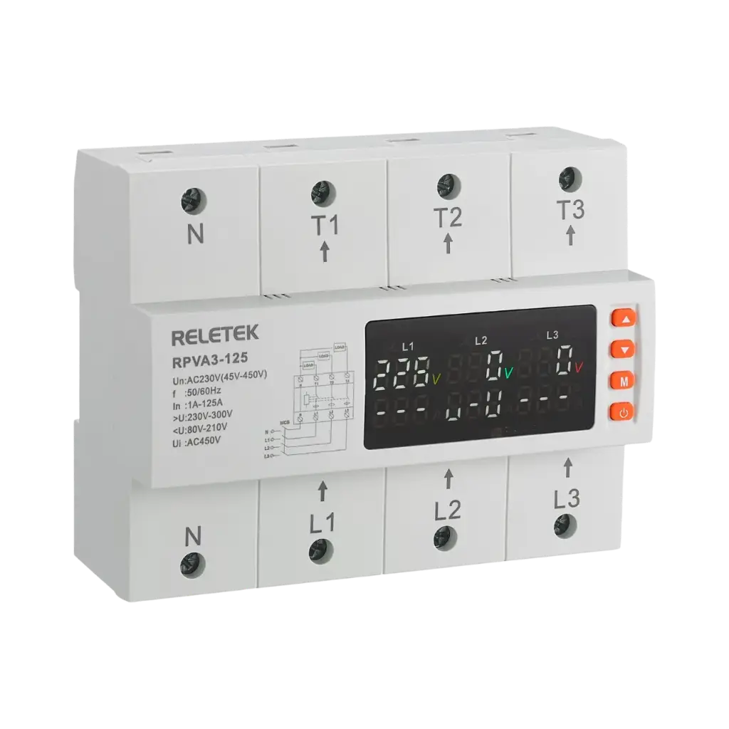 [RPVA3-125] Reletek Double 3 Digit Display For Operating Voltage Value