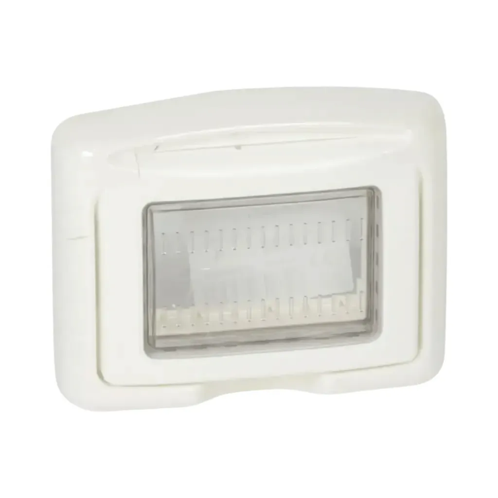 [680632] Legrand Plexo™ Support Frame For Mosaic/Vela 3 Mod IP55 With Membrane, White 