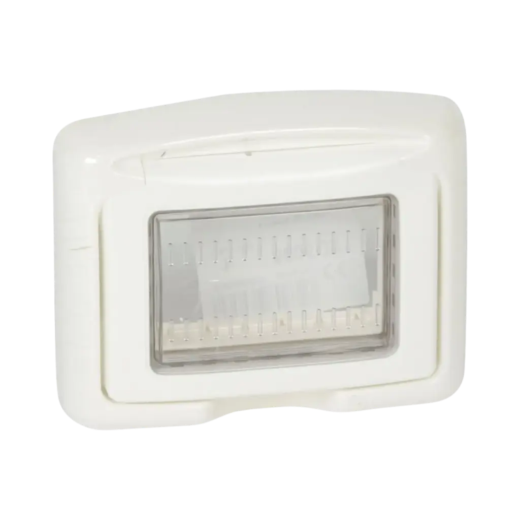 Legrand Plexo™ Support Frame For Mosaic/Vela 3 Mod IP55 With Membrane, White 
