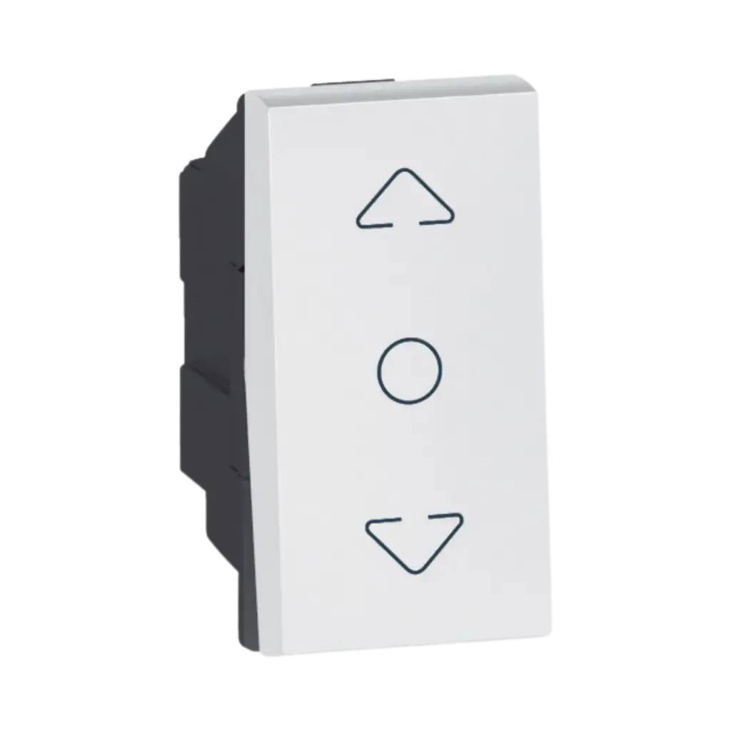 Legrand Arteor™ Curtain Switch Centre Off, 1 Module White 