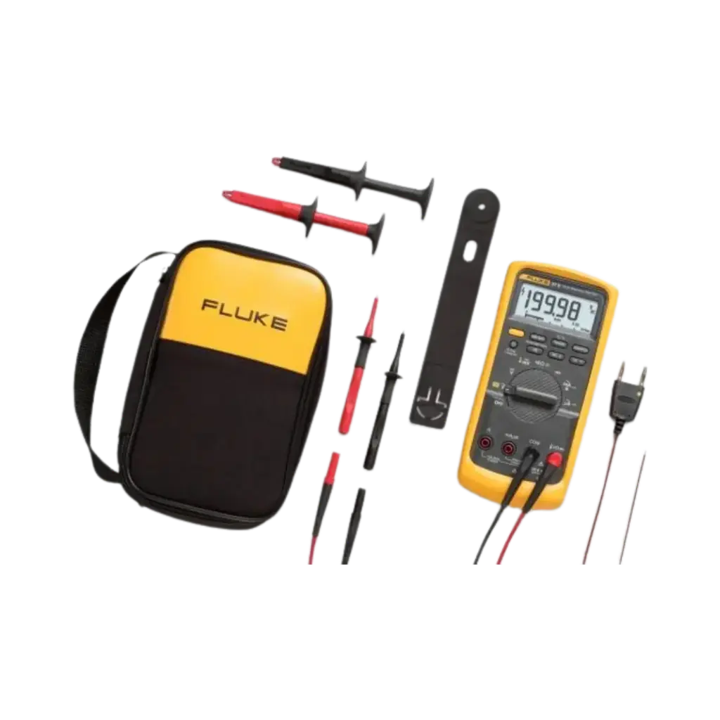 Fluke 87V/E2 True-RMS Digital Multimeter IP67, Industrial Electrician Combo Kit