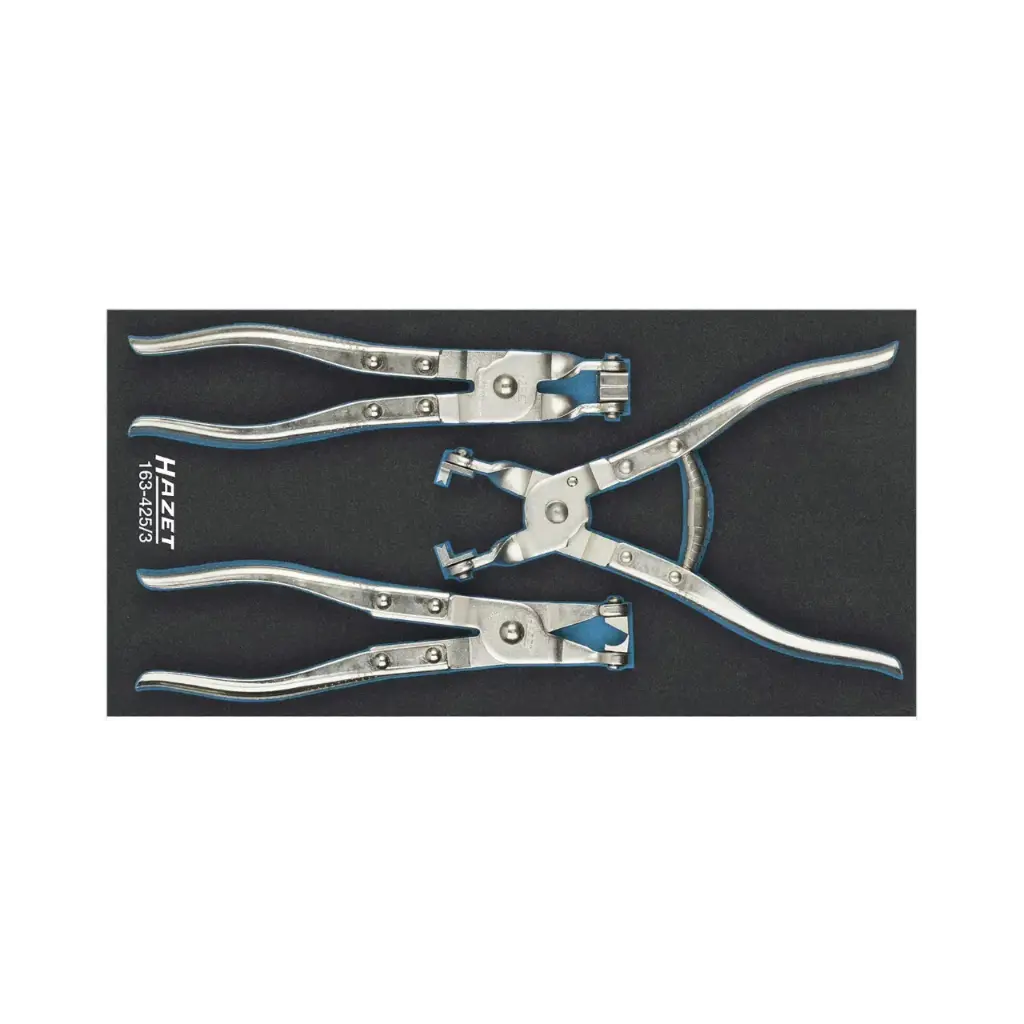 [163-425/3] Hazet Hose Clamp Pliers Set 3 Pieces