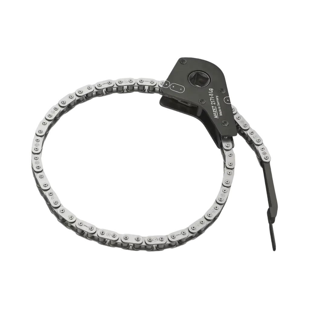 [2171-8LG] Hazet Oil Filter Chain Wrench 50-150 mm, 1/2 Inch Square Hollow
