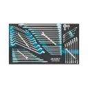 Hazet Wrench Set 4/3+ 56-Pieces, 6 x 7 – 34 x 36 ∙ Outside Hexagon Profile ∙ Outside 12-Point