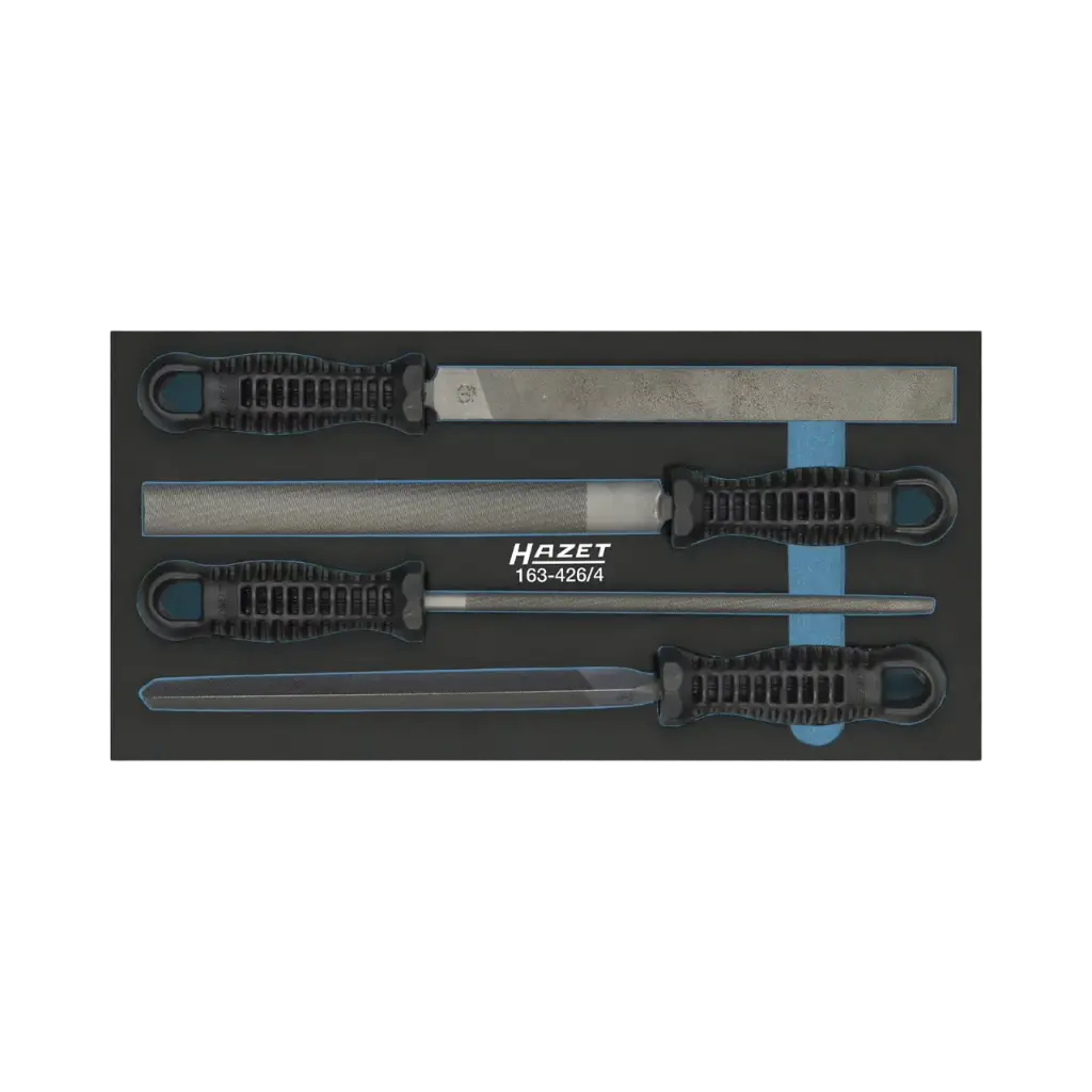 [163-426/4] Hazet File Set 1/3, 4-Pieces