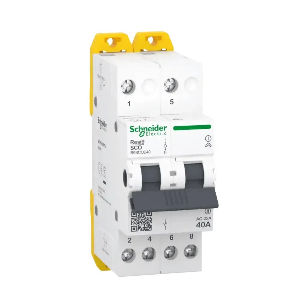 [R9SCO240] Schneider Electric Changeover Switch, Resi9, 2P, 40A, 230/240VAC 