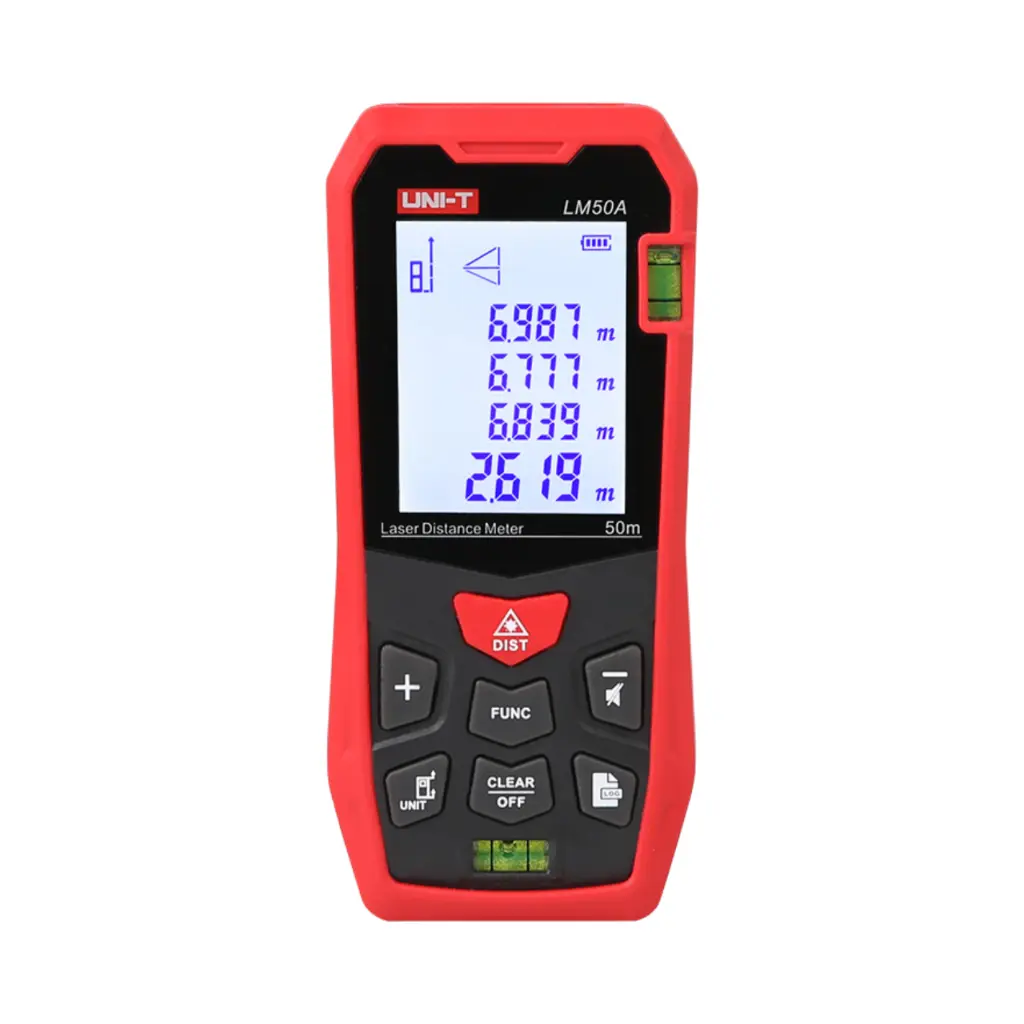 Uni-T Laser Distance Meter, Area, Volume, Addition and Subtraction 50 Meters LM50A
