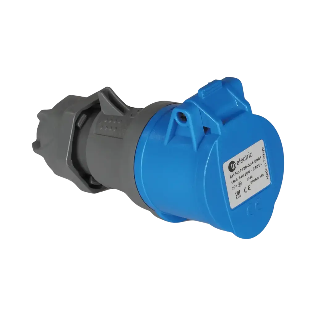TP Electric Connector Socket Outlet 16A 3P IP44