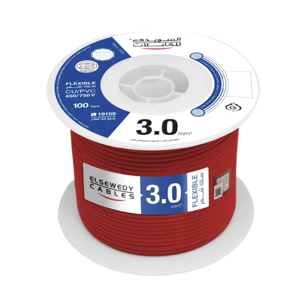 لفة سلك نحاس شعر معزول 3 مم السويدى