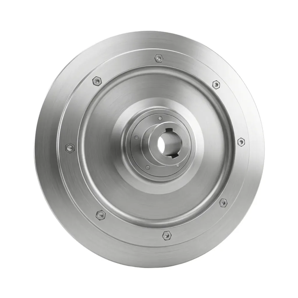 Aluminum Flywheel 50cm Bore 48mm with Flange & Rubber