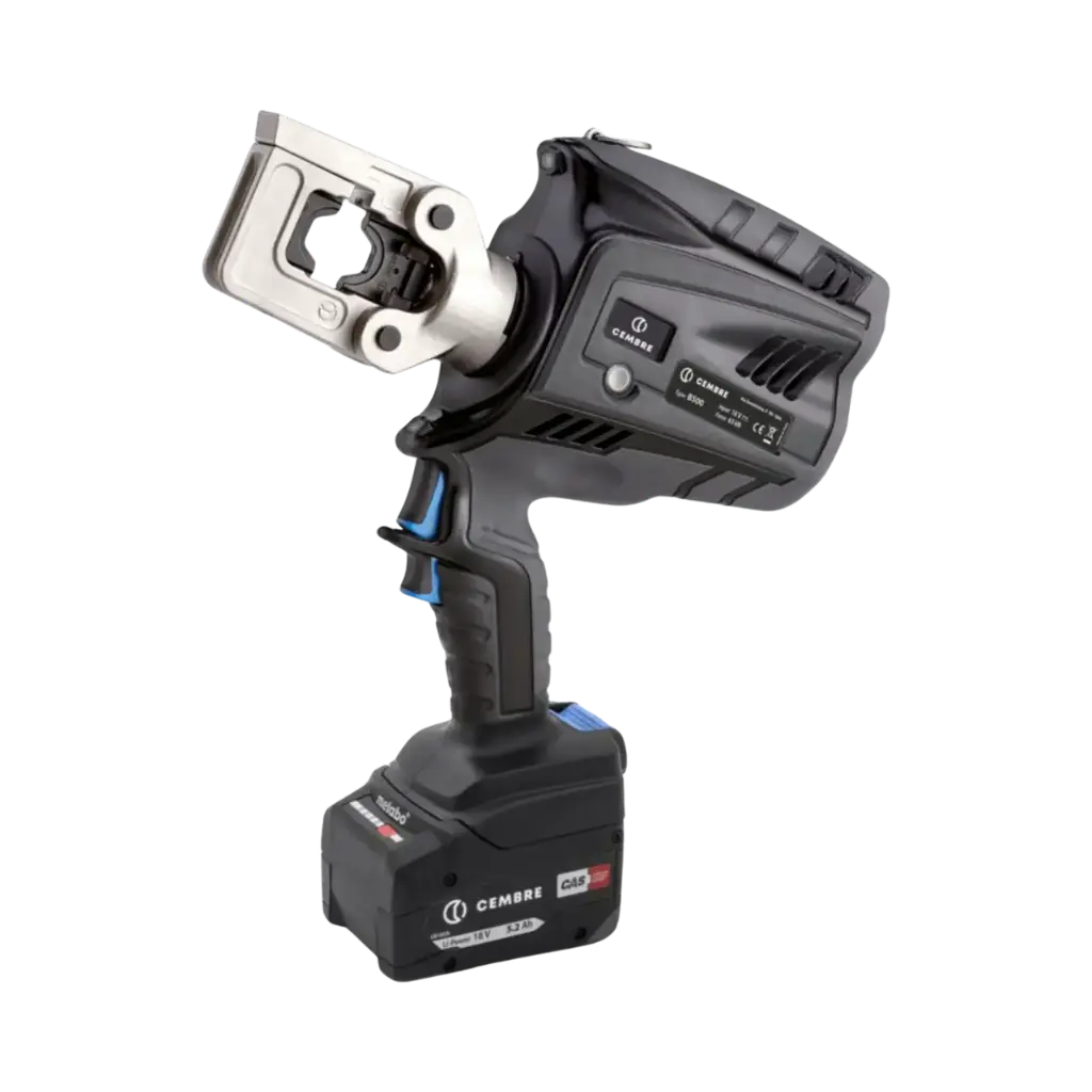 [B500] Cembre B500 Battery Powered Hydraulic Crimping Tool 63 kN With  Openable Closed Head For Electric Connectors Up To 300 mm B500