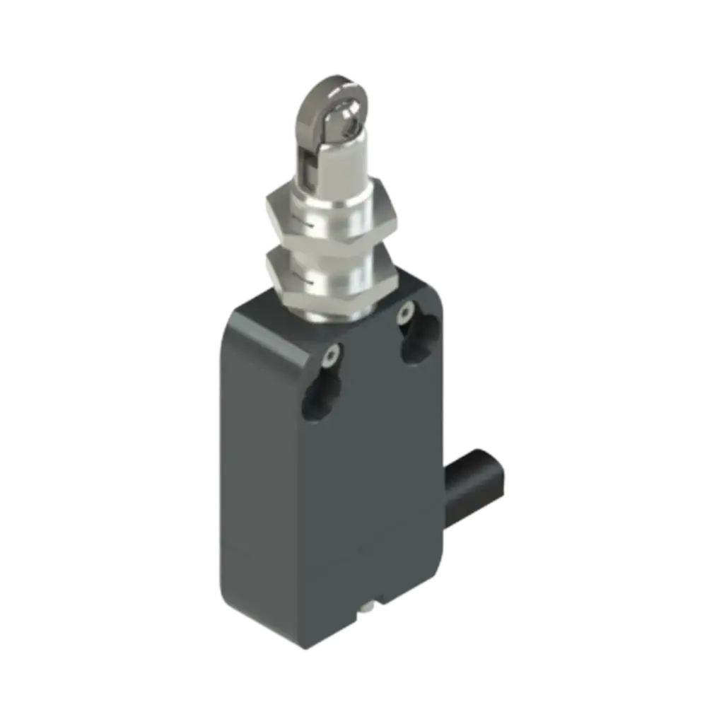 [NA B110FB-DN2] Pizzato Modular Prewired Switch With Plunger With Roller And M12 Threaded Bearing