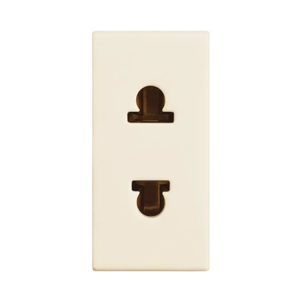 Bticino Euro-American Standard Socket 2P 16 A 127/250 Va.c. Beige, Solida