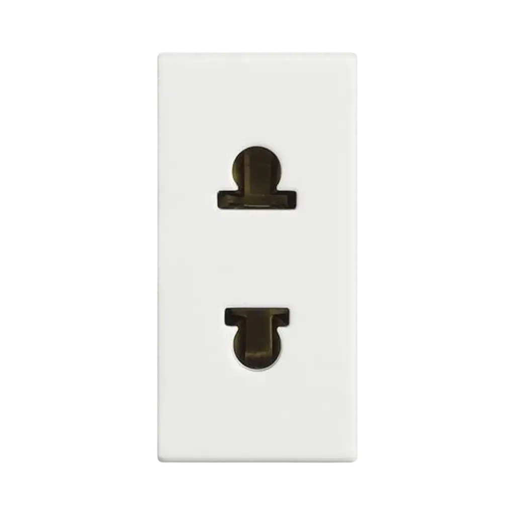 [D4125] Bticino Euro-American Standard Socket 2P 16 A 127/250 Va.c. White, Solida