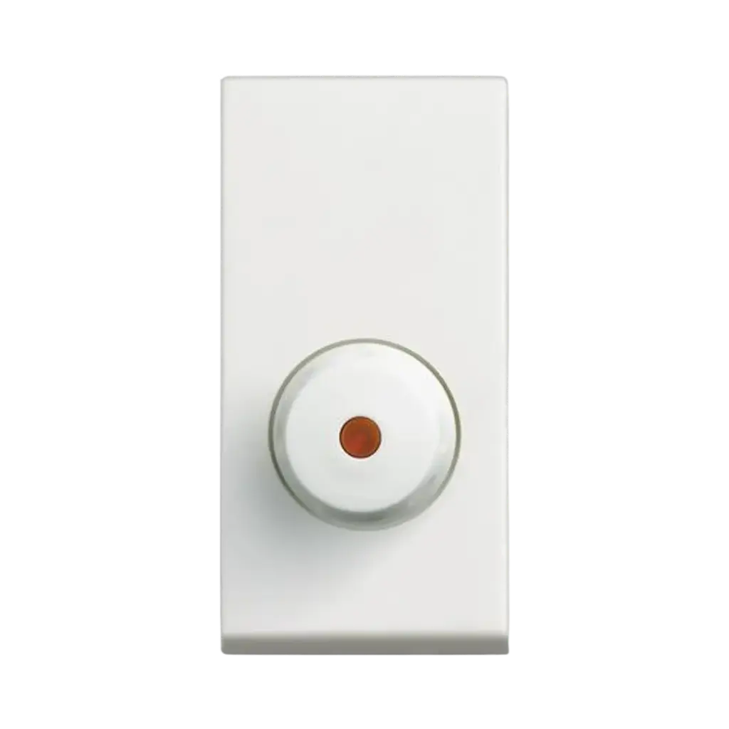 Bticino Resistive Dimmer For Incandescent and Halogen Lamps. 100-500W 230  Va.c. White, Solida