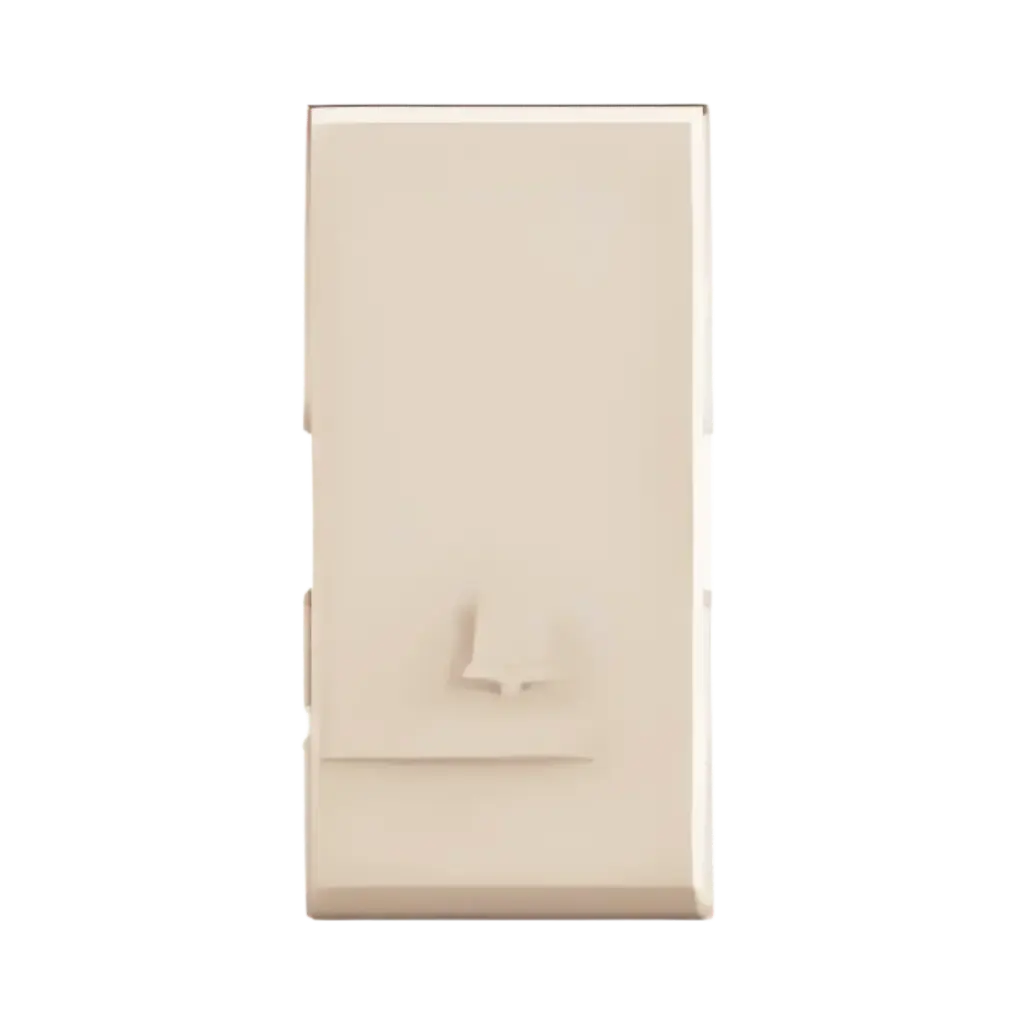 Bticino Pushbutton 1P (NO) 10 A 250 Va.c. with Bell Symbol Beige Forma Max
