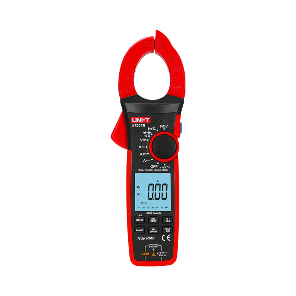 [UT207B] Uni-T Digital Clamp Meter 1000A AC/DC True RMS, Resistance and Capacitance