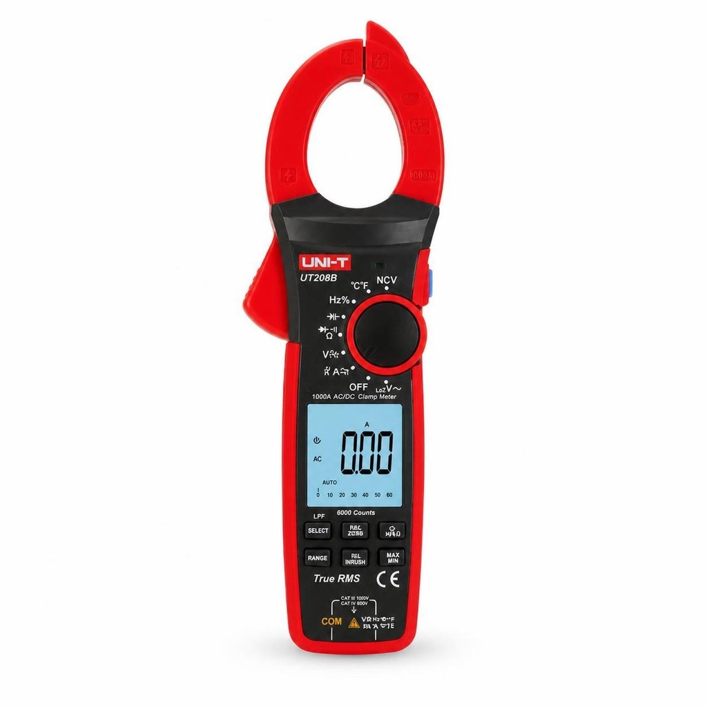 [UT208B] Uni-T Digital Clamp Meter 1000A True RMS and High Precision Tempreature Measurement