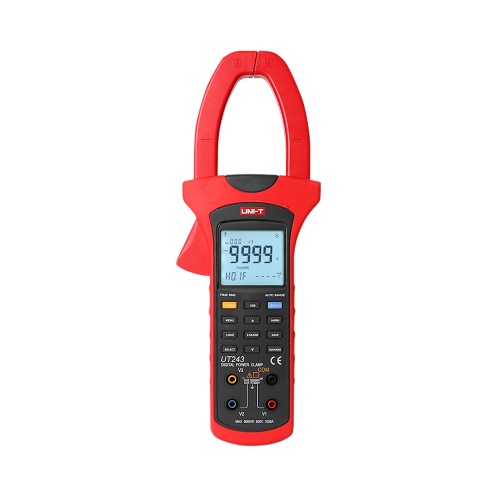 Uni-T Power and Harmonics Clamp Meter For Voltage, Current, Active/Reactive Power, Power Factor and Phase Angle