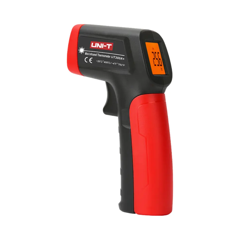 [UT300A+]  Uni-T Infrared  Thermometer. Compact and Slim Tempreature Range -32°~400° C  1.5v Battery 