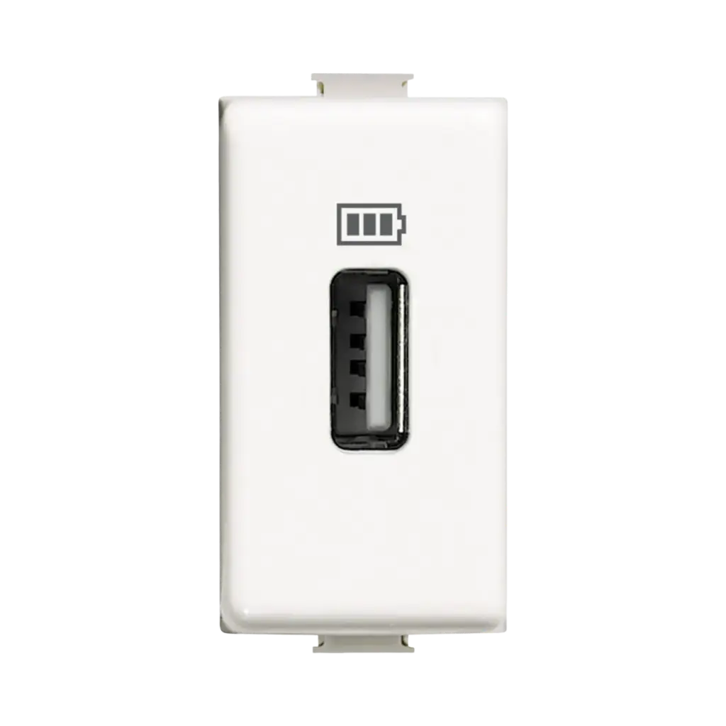 [AM5285C1] Bticino Matix USB Charger 5 Vdc For Recharging Electronic Devices Up To 1500 mA