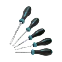 Hazet HEXAnamic® Screwdriver Set 5-Pieces ∙ 0.8 x 4, 1.2 x 6.5 ∙ PH1-PH2 Slot Profile Cross Recess Profile PH 