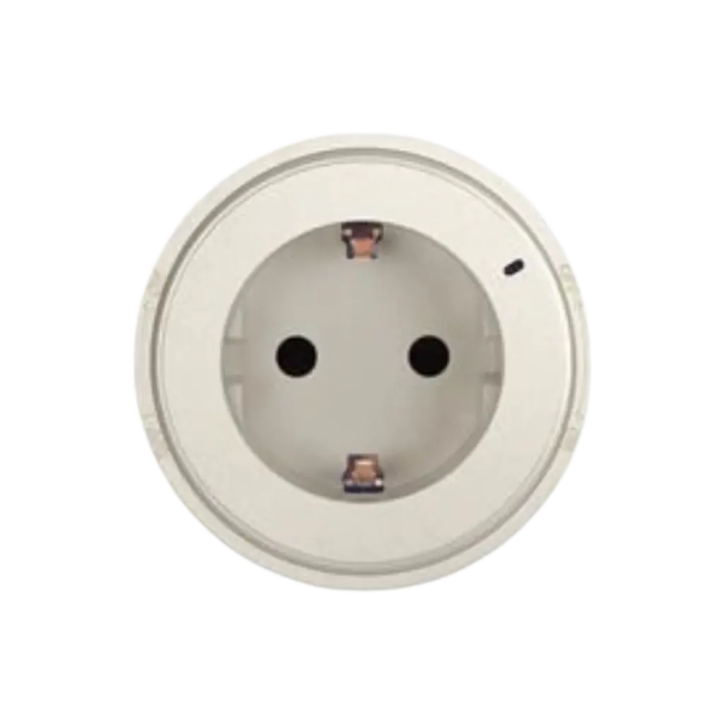 [193132] Venus Socket-Outlet, 2P+E, 16A, Schuko, With Lamp, Socket Power Track, Gold GM9RN/16/G3