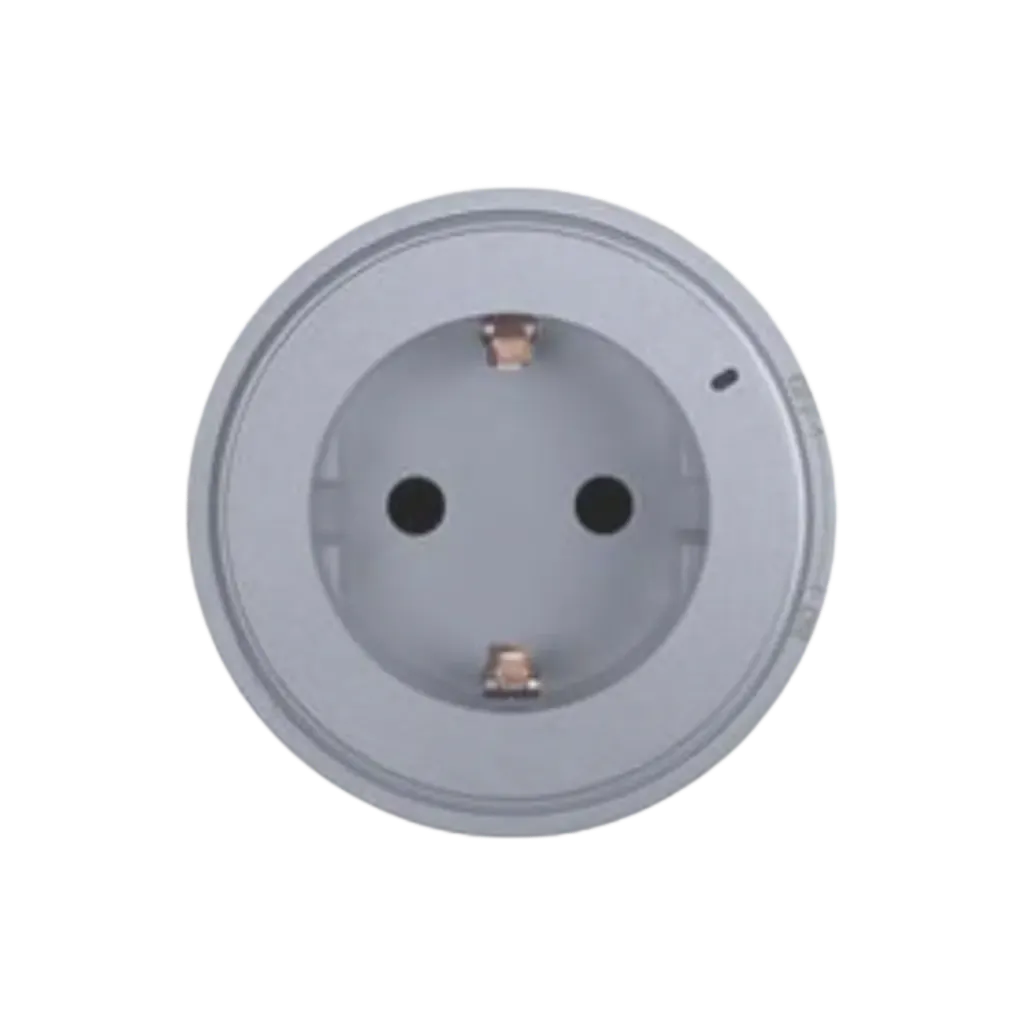 Venus Socket-Outlet, 2P+E, 16A, Schuko, With Lamp, Socket Power Track, Grey GM9RN/16/DS