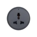 Venus Universal Socket, With Lamp, Socket Power Track, Black 9MDN8G/HZ/16/H