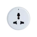 Venus Universal Socket, With Lamp, Socket Power Track, White 9MDN8G/16HZ