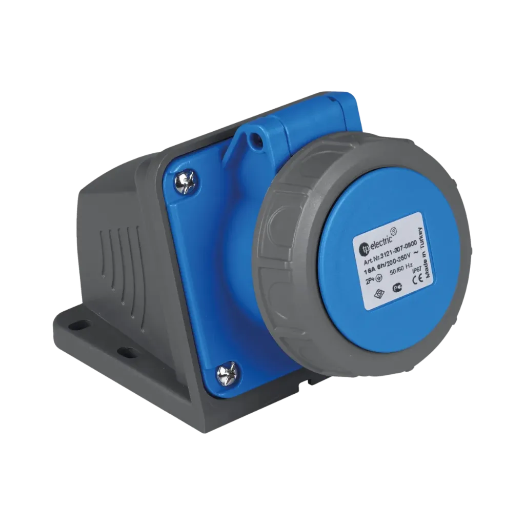 TP Electric Surface Mount Socket Outlet 16A 3P IP67