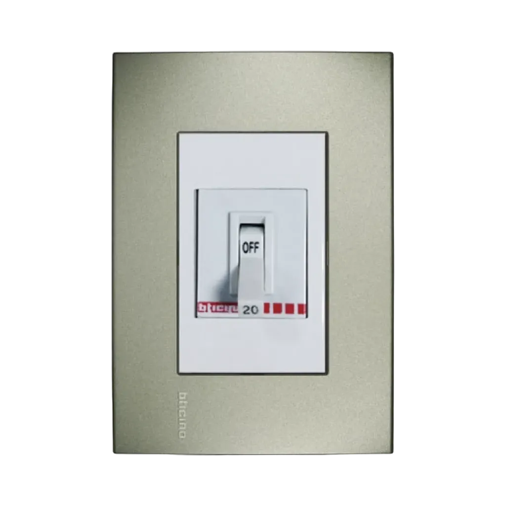 [BSB1/20EM] Bticino Flush Mounting Safety Breaker 2P, For Matix Edge Cover Plates 20A- 220V~ - 1.5KA