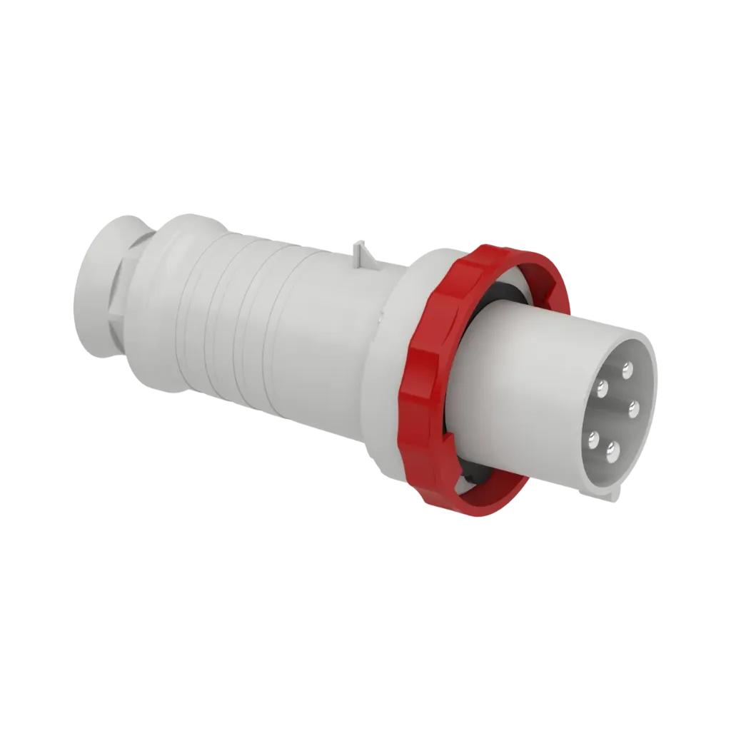 [81383] Schneider Electric PratiKa Industrial Straight Wander Plug, 63A 3P+E+N, 380...415 V AC IP67