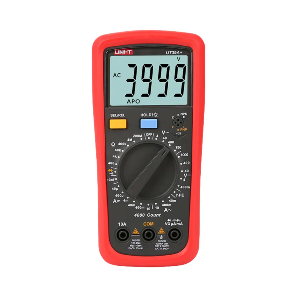 [UT39A+] Uni-T Digital Multimeter 1000v DC/750v AC