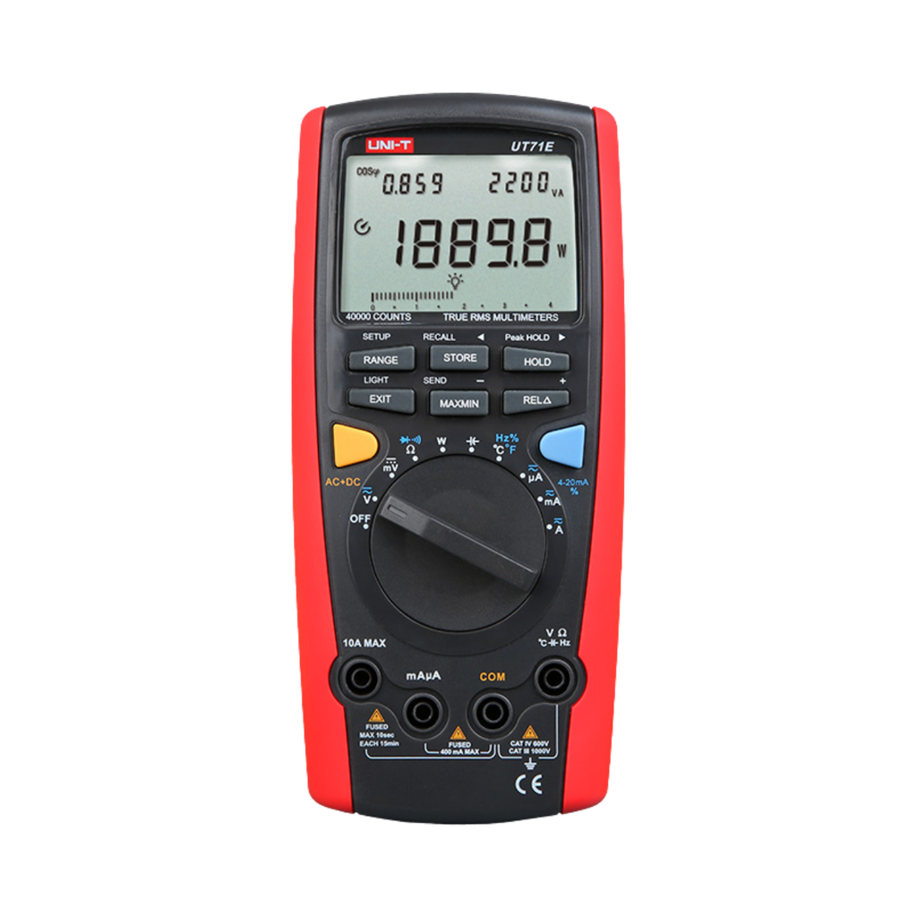 Uni-T Intelligent Digital Multimeter True RMS, Duty Cycle and Continuity Buzzer 1000v