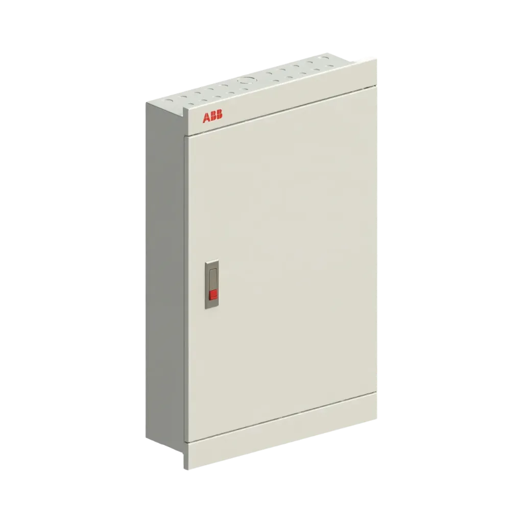 ABB EMCX16-W306F - Minicenter Distribution Board, 06 Way, 160A, Flush, Plain, With Busbar