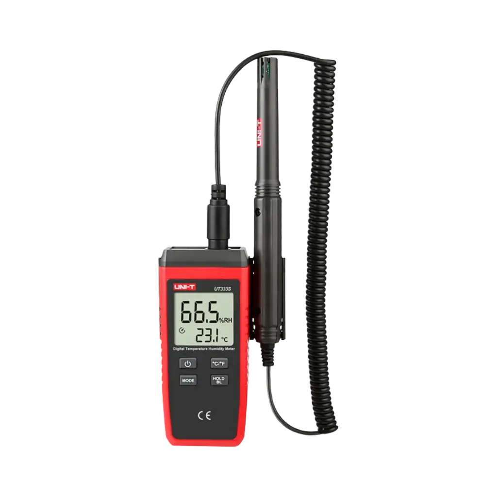 Uni-T Digital Tempreature Humidaty Meter With Extendable Spring Cable For Convenient Measurement