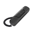 Alcatel T02 Ultra-Compact Slim Corded Phone, Wall Mountable - Black