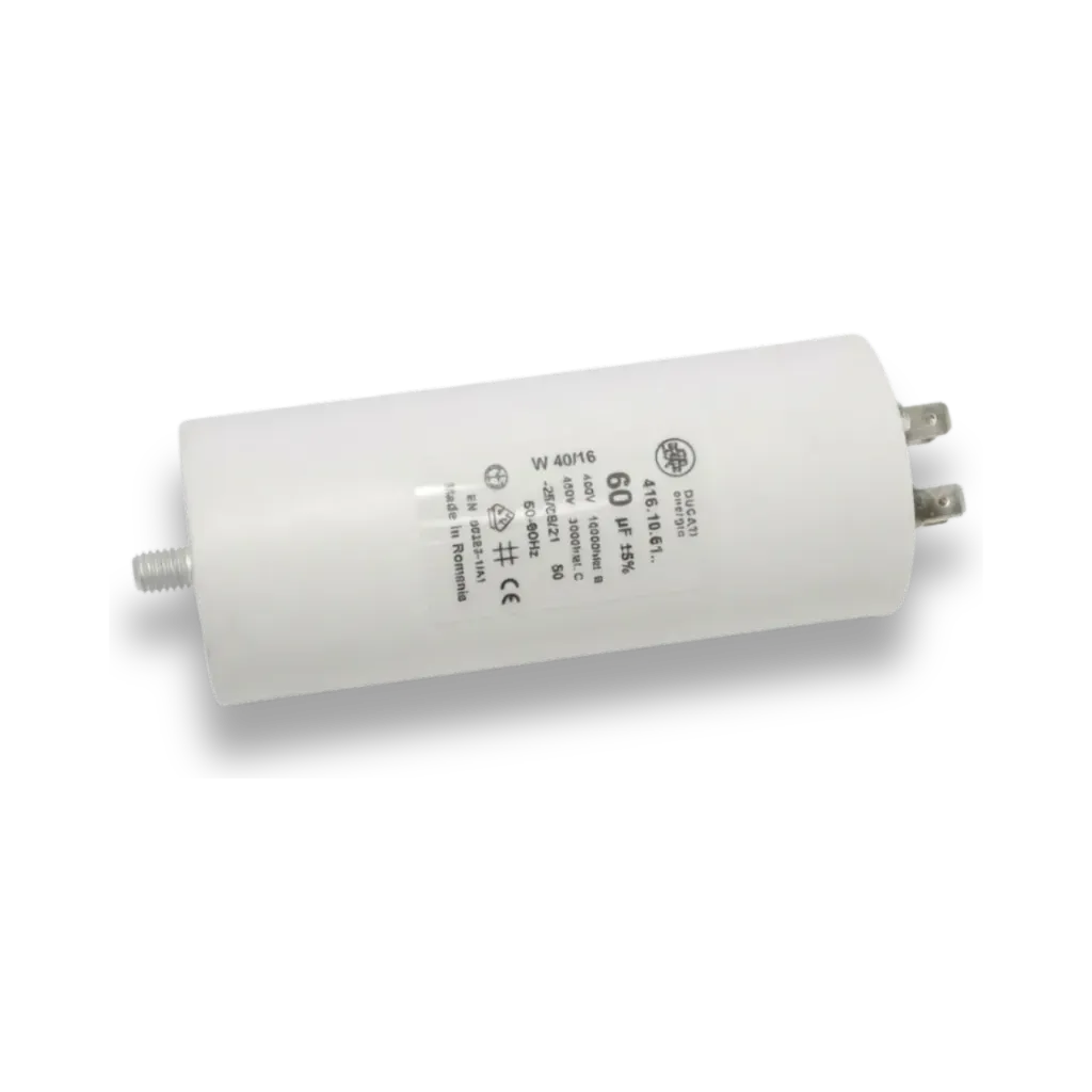 [416.10.61] Ducati Energia 416.10.61 Polypropylene Film Capacitor, 450V ac, ±5%, 60μF, Stud Mount