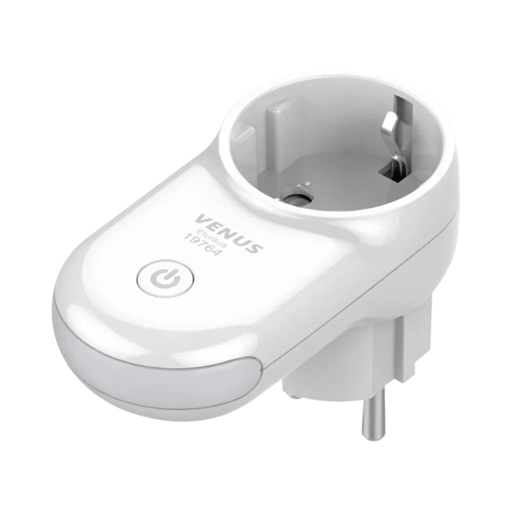 Venus Smart Wi-Fi & Bluetooth Power Socket with Integrated LED Night Light V2169S 