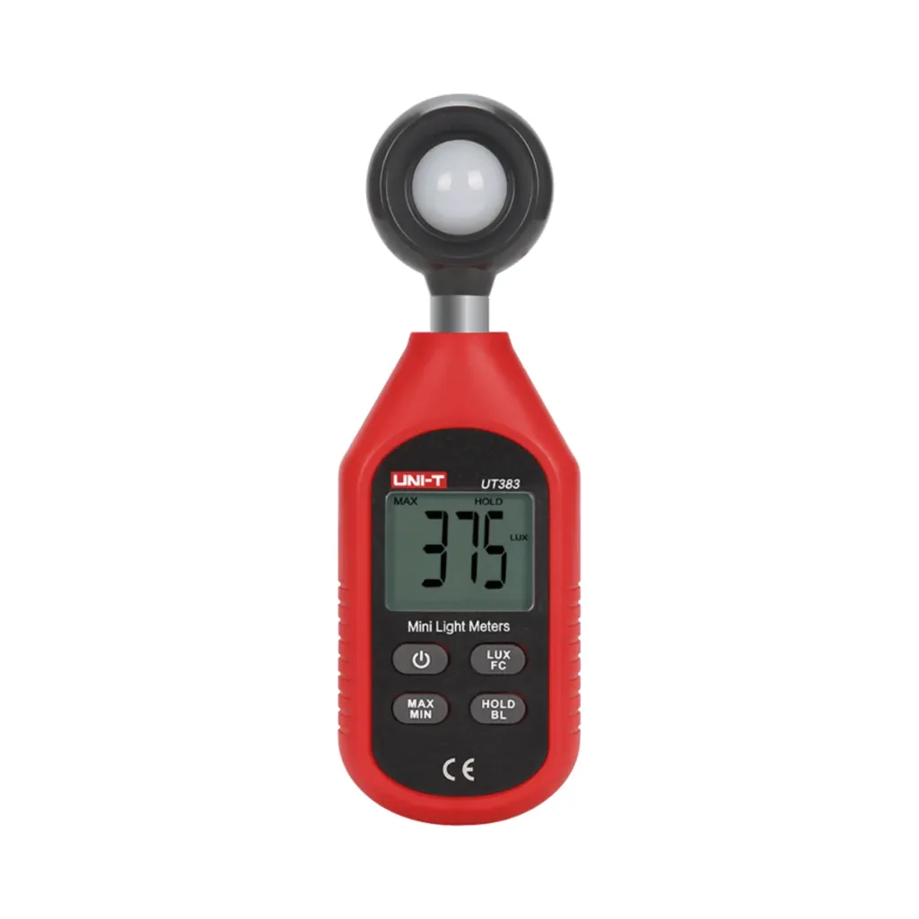 [UT383] Uni-T Digital Lux Light Meter 0-199,900 Lux MAX/MIN Compact Design UT383