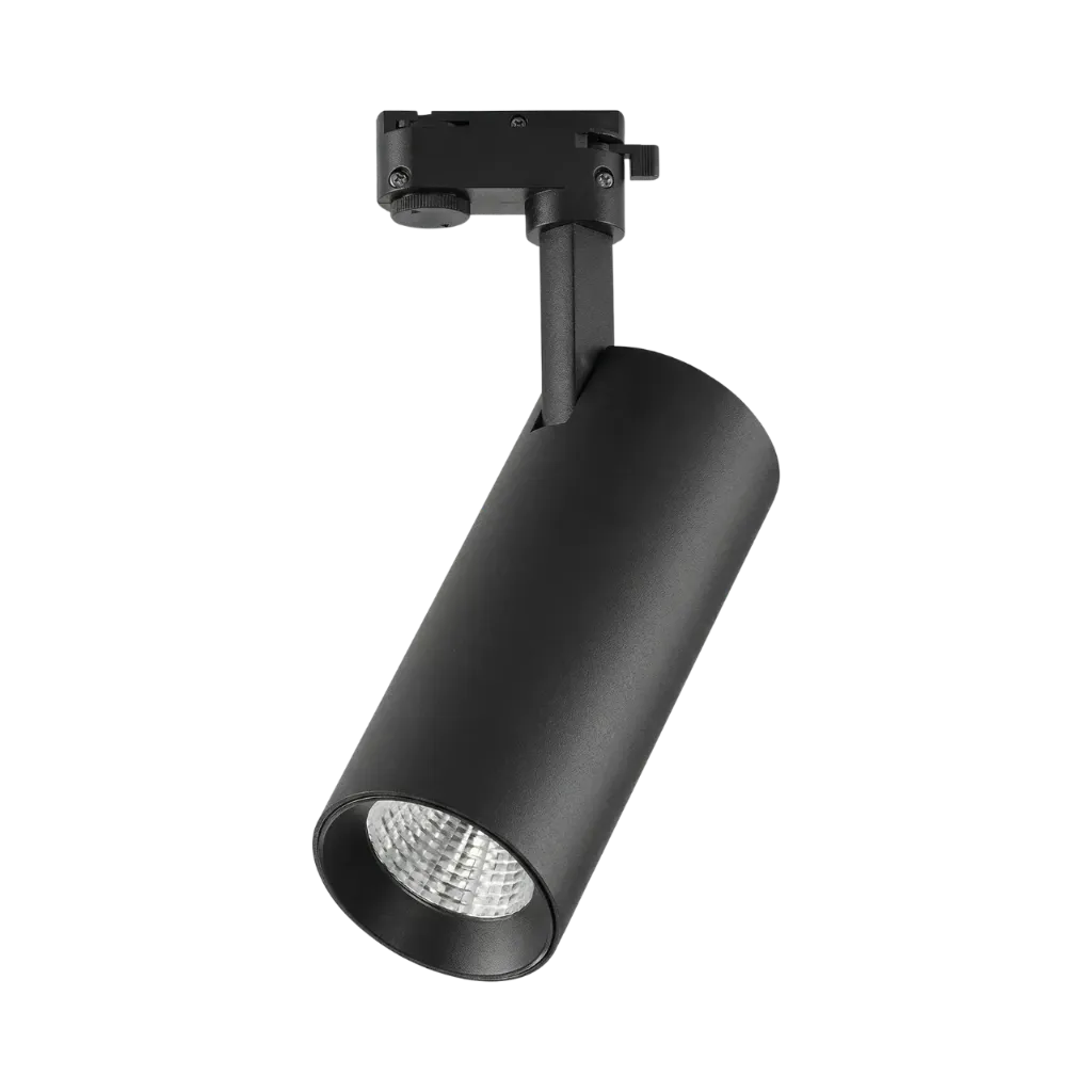 [122- 6223015370966] iDo LED Track Mounting Spot Light 10w 1100lm - Adjustable Aluminum Housing - Black (Warm)